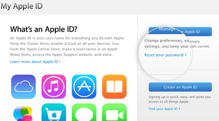 Ingresa a my apple id y recupera tu cuenta de icloud